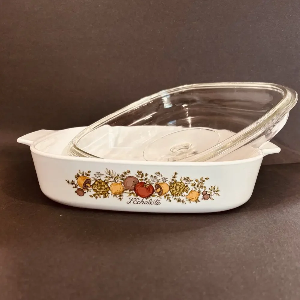 Vintage Corning Ware Spice of Life A-10-B 2.5 Liter w/ Original Pyrex Dome Lid